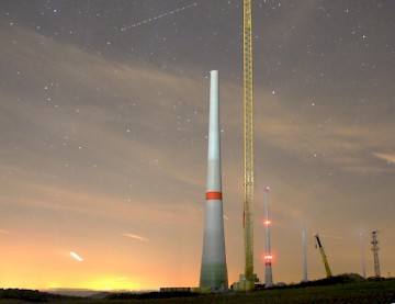 Der fertige Betonturm der E-101.